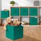 Casafield Set of 6 Collapsible Fabric Cube Storage Bins - 11" Foldable Cloth Baskets for Shelves, Cubby Organizers & More